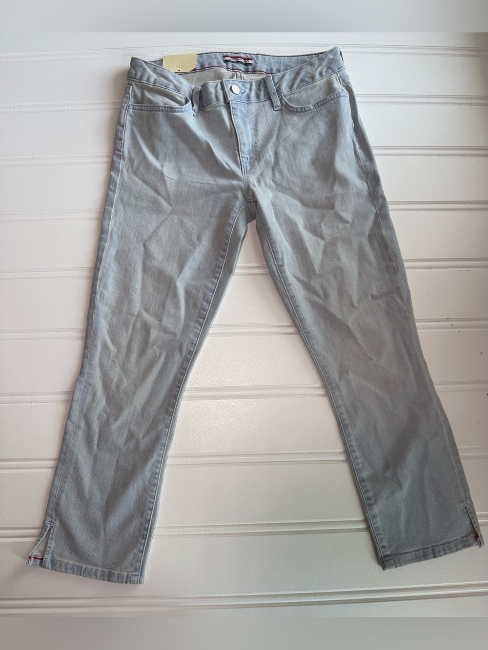 Tommy Hilfiger Jeans Womens 6 Crop Capri Light Blue Below Waist NEW 3209